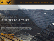 Tablet Screenshot of minerx.com